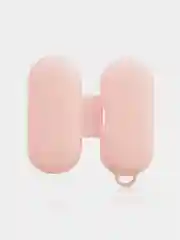 Розовый чехол на Huawei FreeBuds Lite/Honor FlyPods Lite для наушников КАРТОФАН, силикон матовый