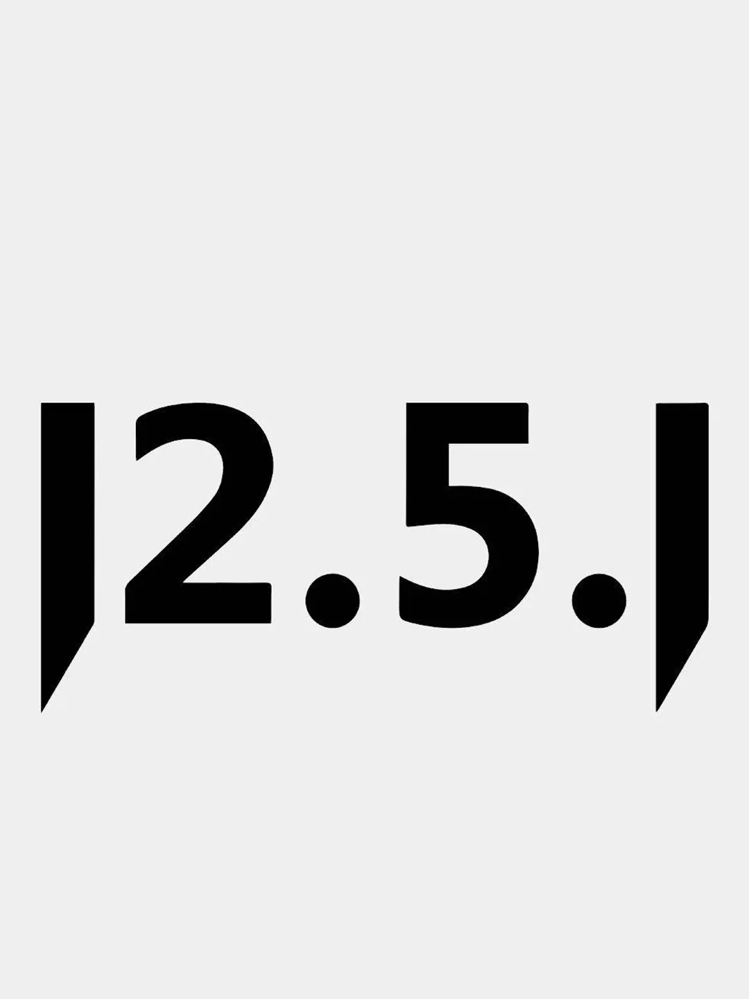 Черный jdm наклейка "12.5.1"