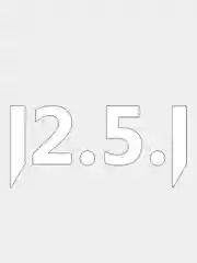 Белый jdm наклейка "12.5.1"