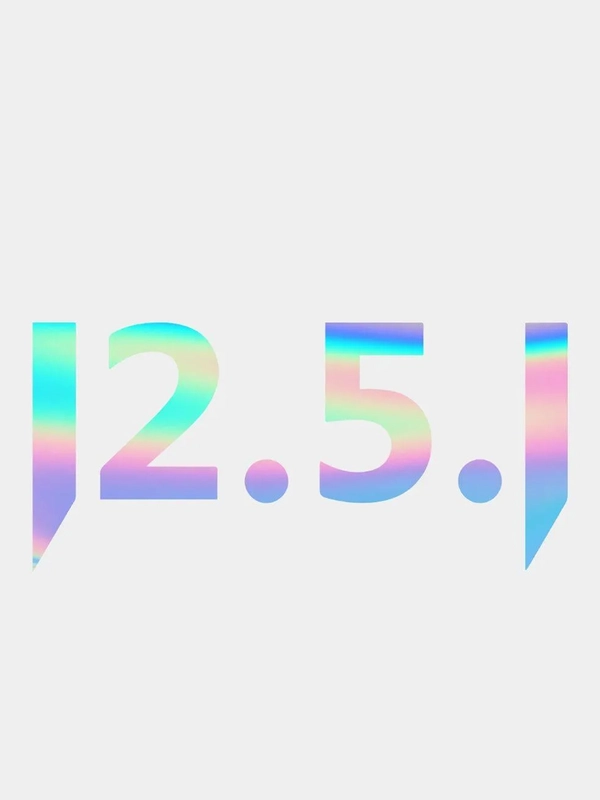 JDM наклейка "12.5.1"
