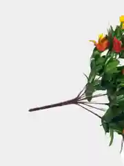 Искусственные цветы. Колокольчики (двухцветный букет). Высота: 35 см. D цветка: до 5 см