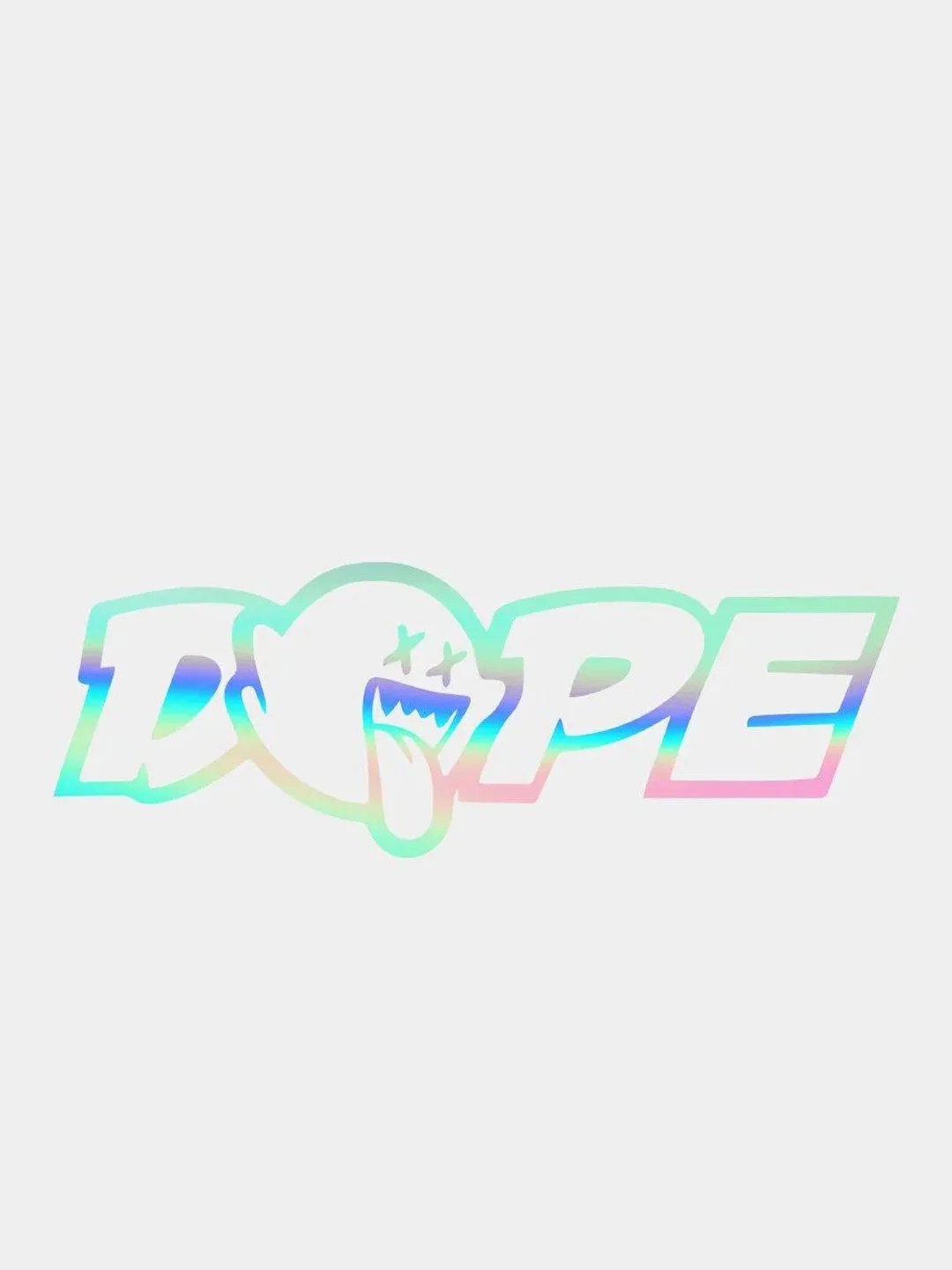 Бирюзовый jdm наклейка DOPE