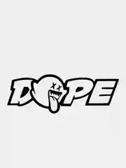 Черный jdm наклейка DOPE