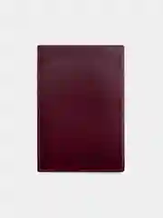 Красный кожаный картхолдер на кнопке унисекс Nevatus DG серии Thomas