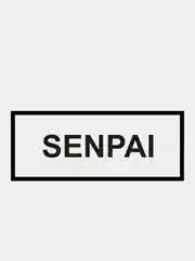Черный jdm наклейка "SENPAI"