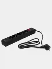 Сетевой фильтр 5 гнезд с заземл.  2USB 1,5м черный duwi 32591 8