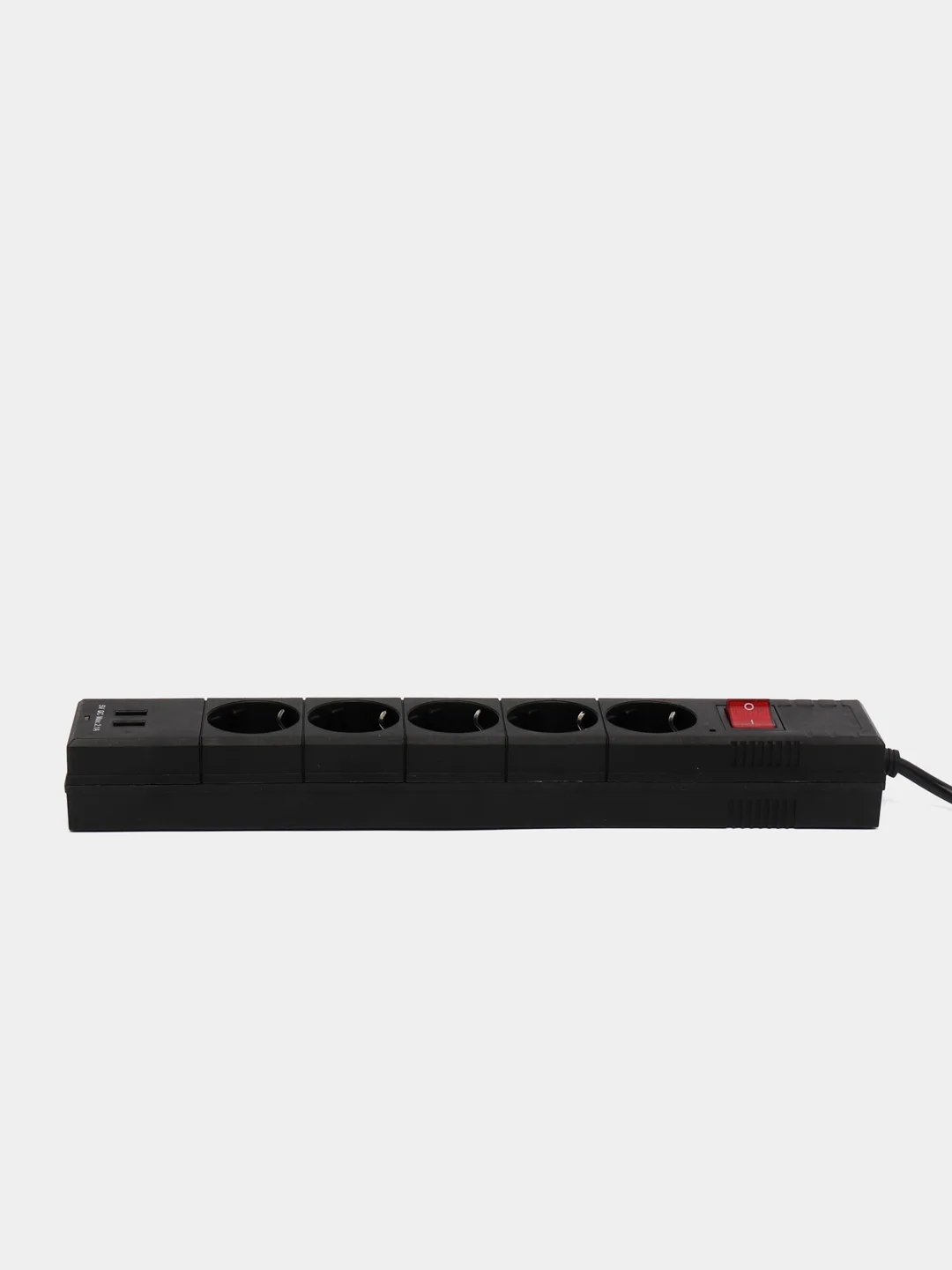 Сетевой фильтр 5 гнезд с заземл.  2USB 1,5м черный duwi 32591 8