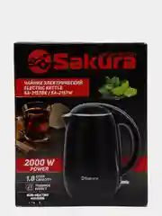 Черный чайник электрический Sakura SA-2157BK, 1800-2000 Вт