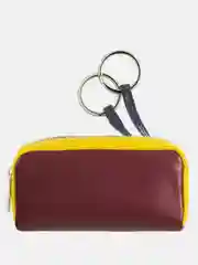 Бордовый кожаная ключница DuDuBags серии Bahamas