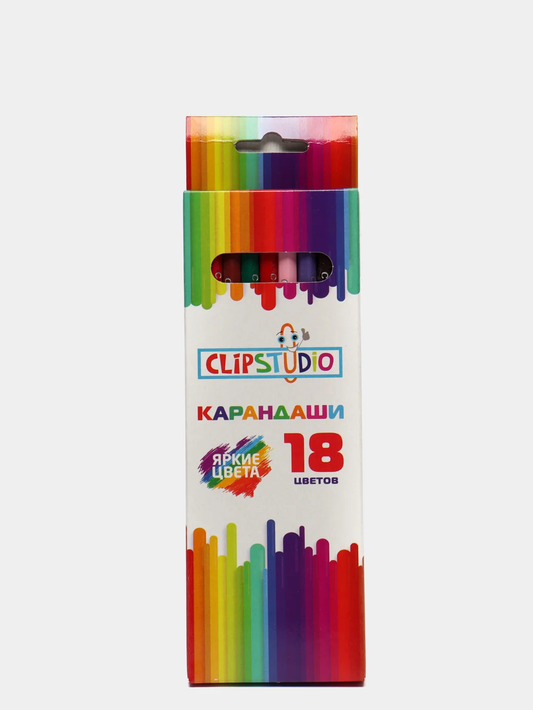 Карандаши цветные ClipStudio, шестигранные, заточенные