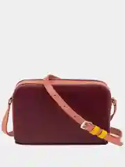Бордовый итальянская кожаная сумка DuDuBags серии Ines