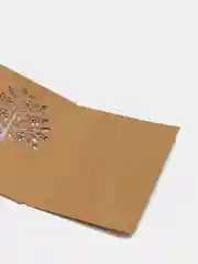 Лесной зеленый открытка крафт мини