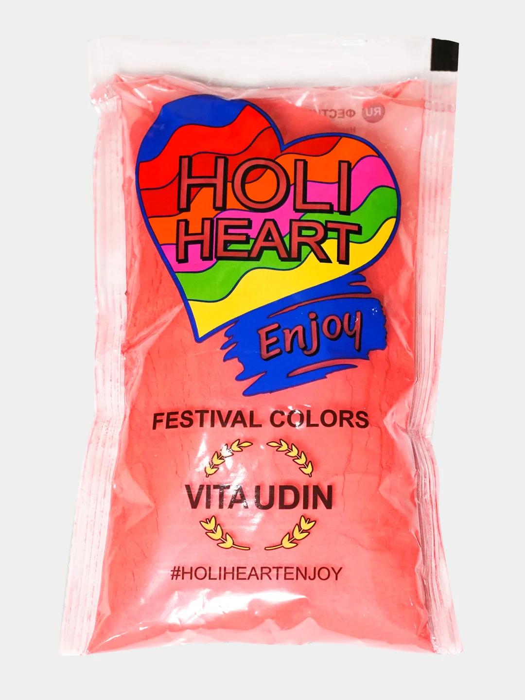 Фестивальные краски Holi Heart Vita Udin для праздников, набор Холи 3 шт. цвет бордовый
