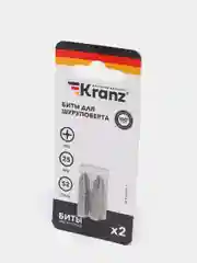 Бита для шуруповерта KRANZ PH2 25-150 мм, сталь S2, магнитная