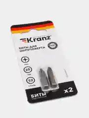 Бита для шуруповерта KRANZ PH2 25-150 мм, сталь S2, магнитная
