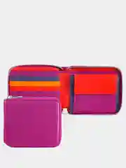 Фуксия кожаный кошелёк DuDuBags серии Faro