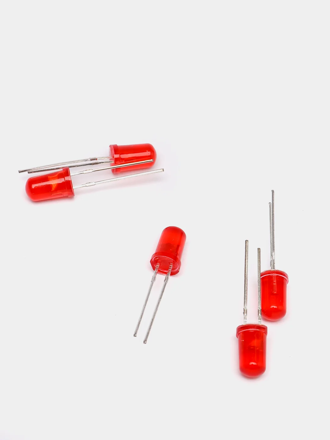 100 штук Светодиод 5мм красная колба красная линза 1.8-2.2v 20ma