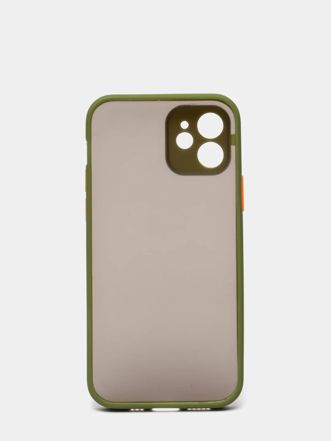 Зелёный хаки чехол iPhone 12 матовый