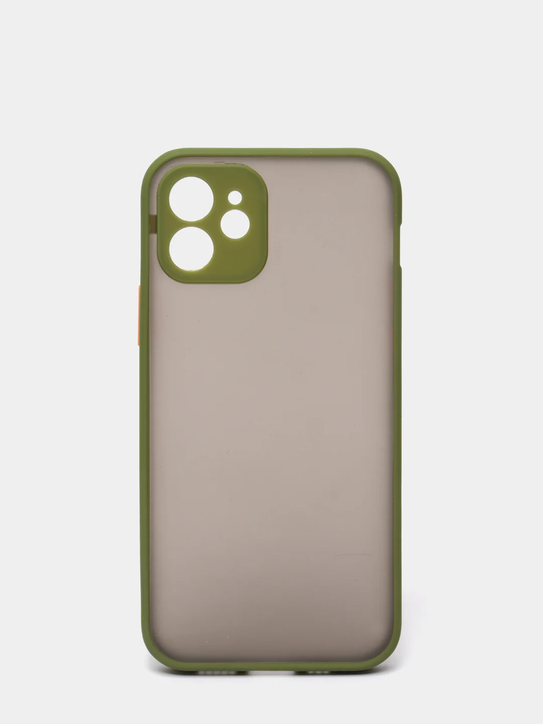 Зелёный хаки чехол iPhone 12 матовый