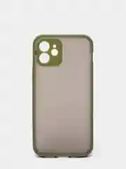 Зелёный хаки чехол iPhone 12 матовый