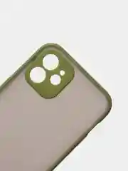 Зелёный хаки чехол iPhone 12 матовый