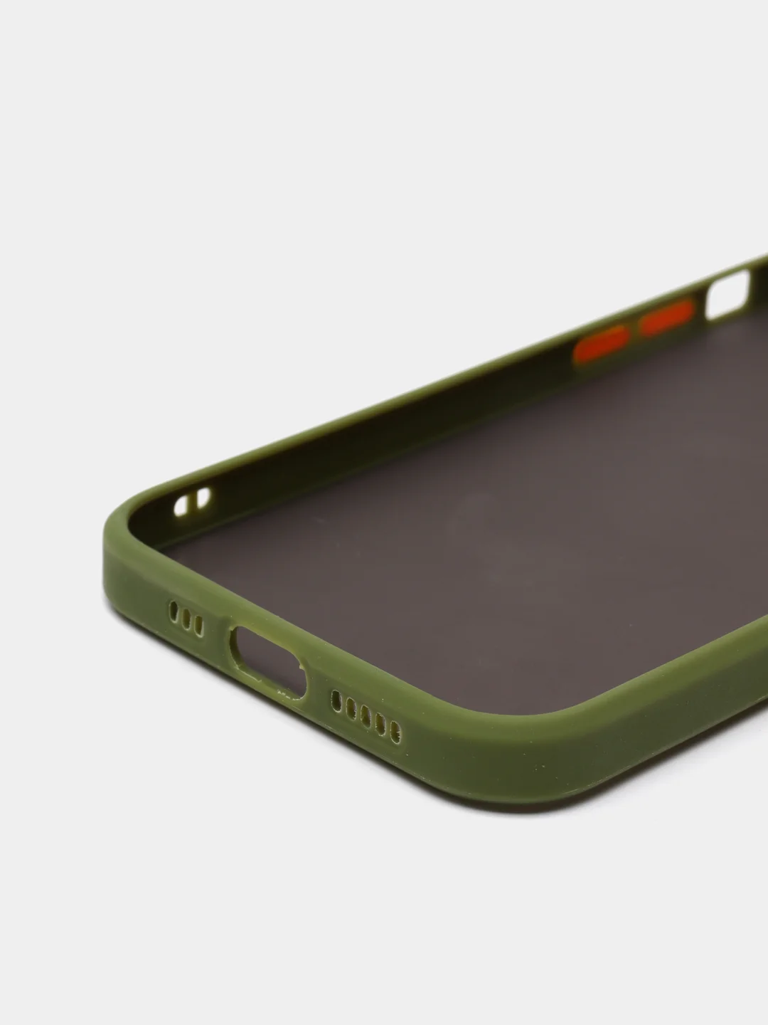 Зелёный хаки чехол iPhone 12 матовый