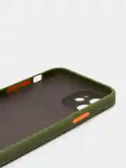 Зелёный хаки чехол iPhone 12 матовый