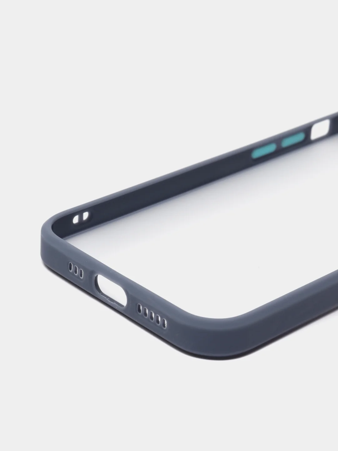 Синий меланж чехол iPhone 12 матовый