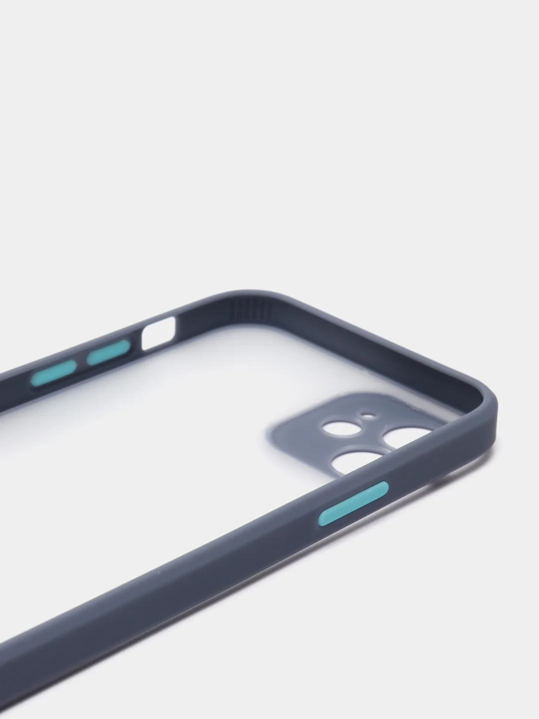 Синий меланж чехол iPhone 12 матовый