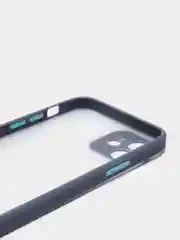 Синий меланж чехол iPhone 12 матовый