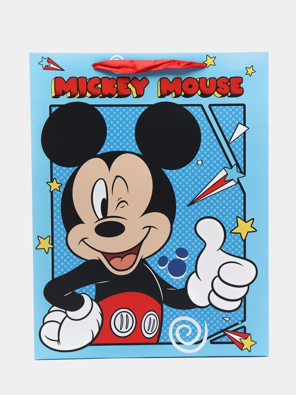 Пакет подарочный "Mickey Mouse" (Микки Маус), 31 х 40 х 11,5 см