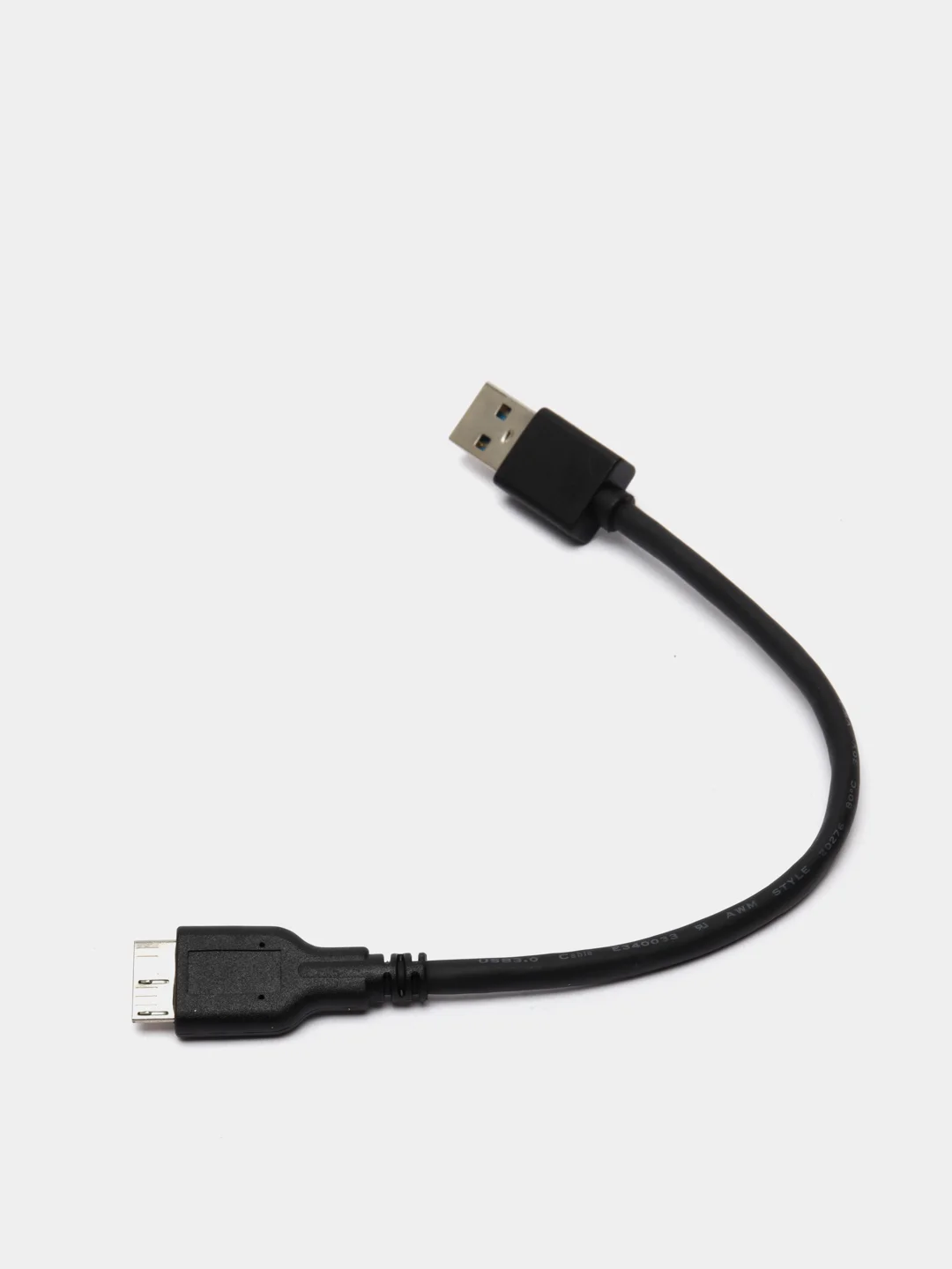Черный кабель Micro USB 3.0 для внешних жестких дисков HDD, SDD