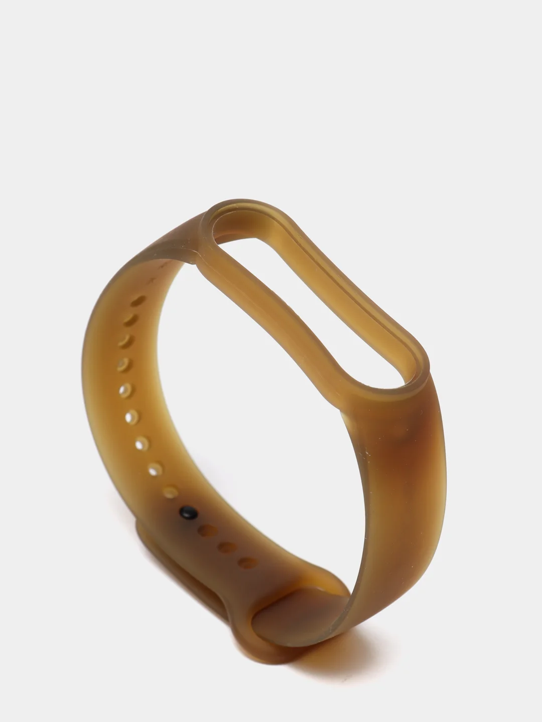 Коричневый ремешок для Xiaomi Mi Band 5 / 6, силиконовый, прозрачный