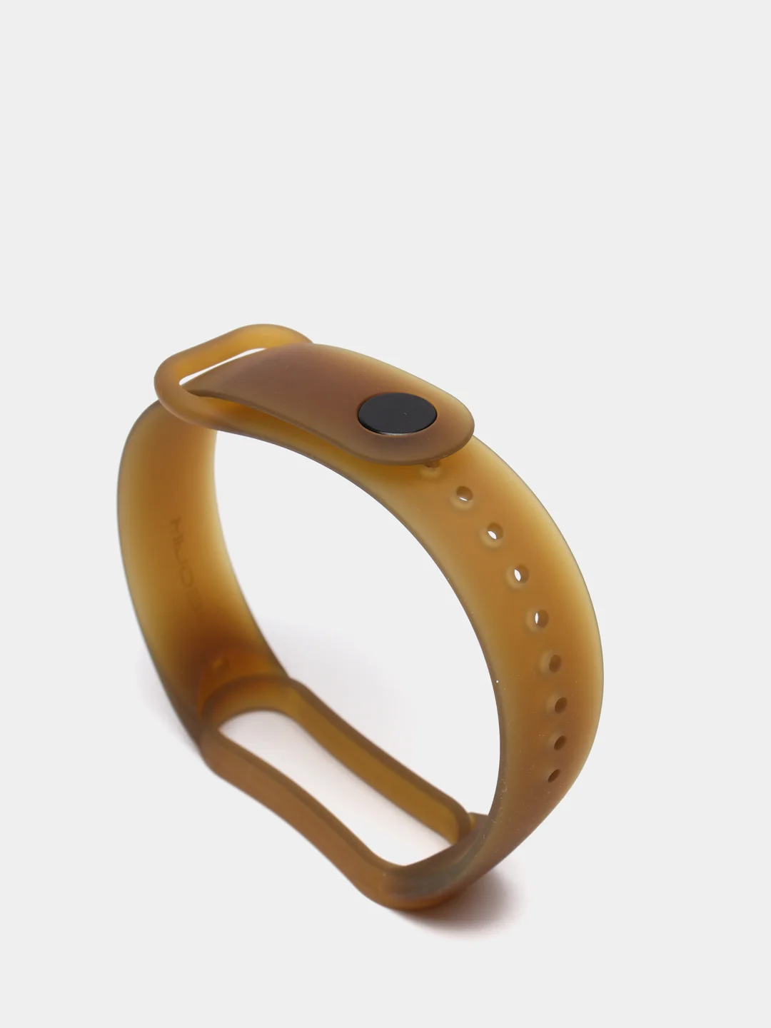Коричневый ремешок для Xiaomi Mi Band 5 / 6, силиконовый, прозрачный