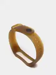 Коричневый ремешок для Xiaomi Mi Band 5 / 6, силиконовый, прозрачный