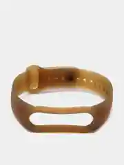 Коричневый ремешок для Xiaomi Mi Band 5 / 6, силиконовый, прозрачный