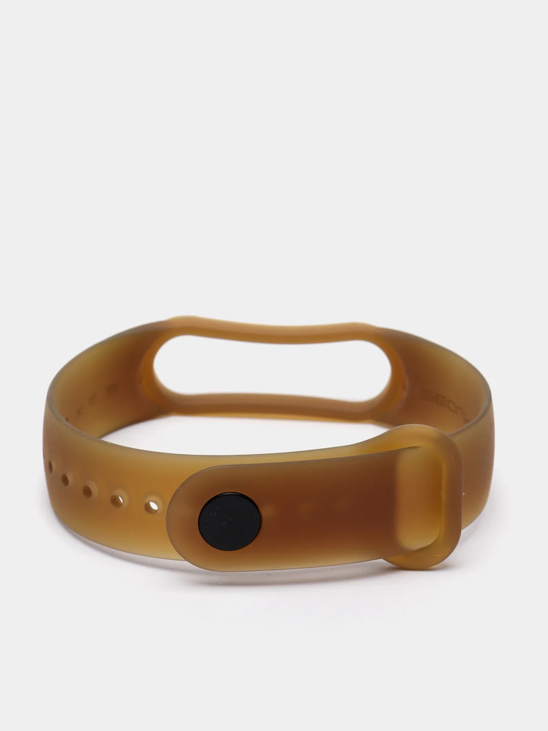 Коричневый ремешок для Xiaomi Mi Band 5 / 6, силиконовый, прозрачный