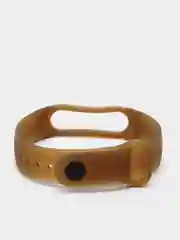Коричневый ремешок для Xiaomi Mi Band 5 / 6, силиконовый, прозрачный