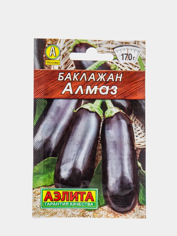 Семена баклажан среднеспелый "Алмаз", 0,3 г