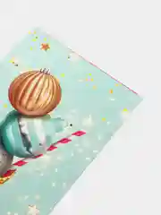 Бирюзовый конверт для денег для подарка
