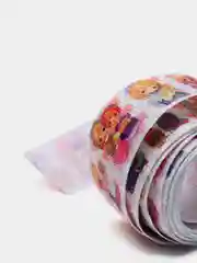 Розовый репсовая лента с рисунком, 25 мм, 3 метра