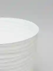 Белый кашпо / горшок для цветов с поддоном ДЮНА IDEA