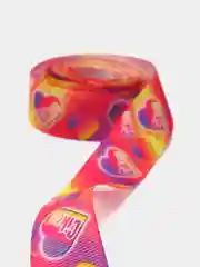 Вишнёвый репсовая лента с рисунком 25мм, 3 метра