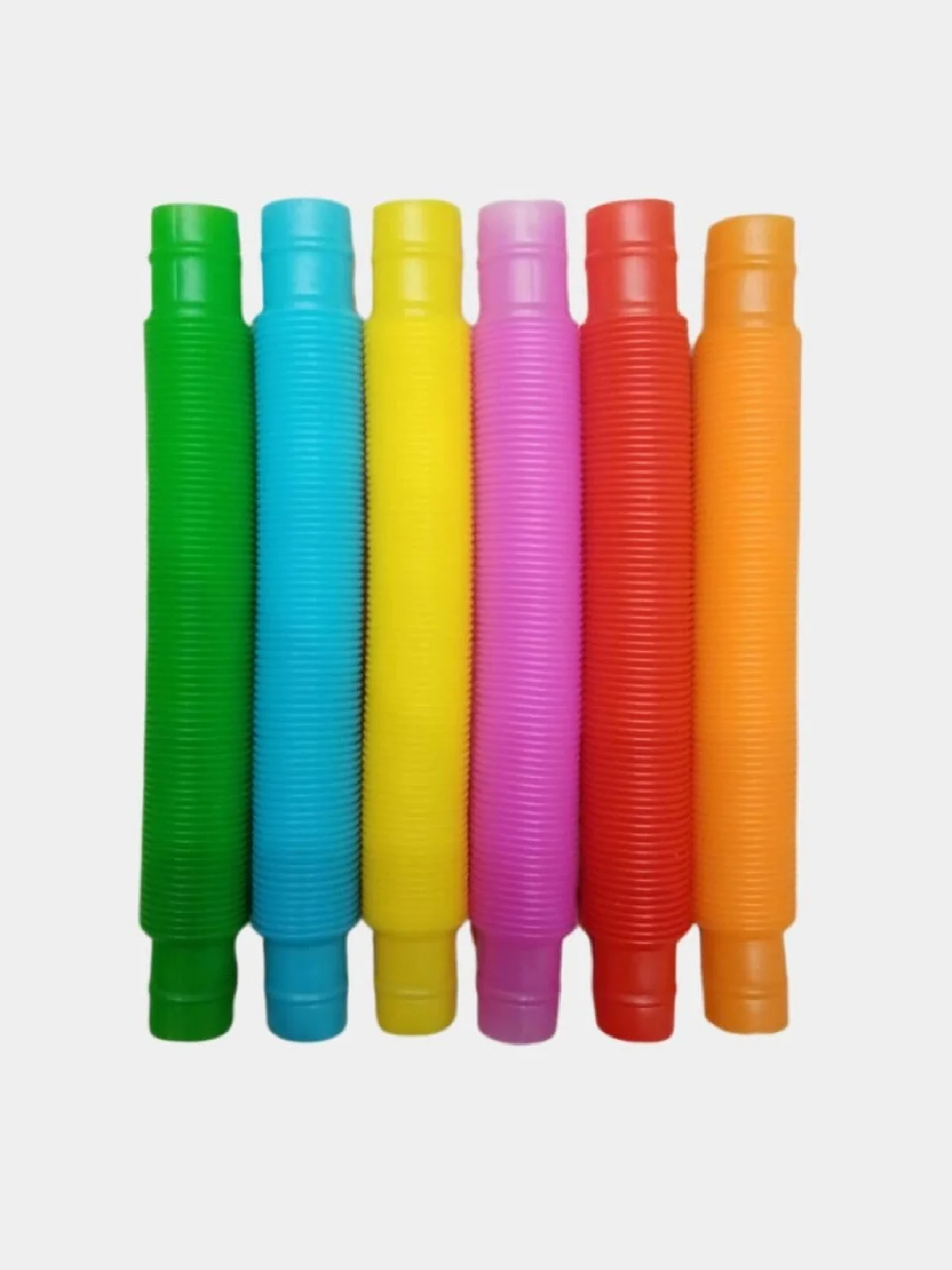 Голубой трубка антистресс, Pop tubes, Поп ит трубка, Игрушка антистресс, Трубка гофра для детей