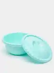 Бирюзовый салатник / миска круглая с крышкой 3л/5л IDEA