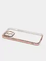 Золотой чехол для iPhone 13 Pro Max mini силиконовый прозрачный айфон про макс мини