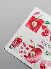 Багровый наклейки для ногтей Фрукты