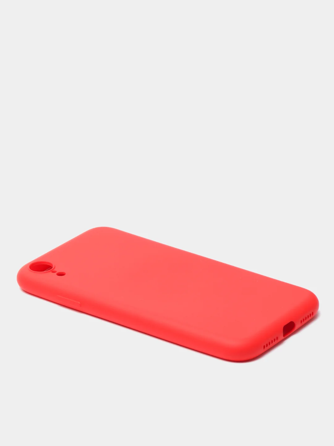 Красный чехол для iPhone 11 / XR / 7 / 8 / SE2 / X / XS / 12 Pro Max, силиконовый