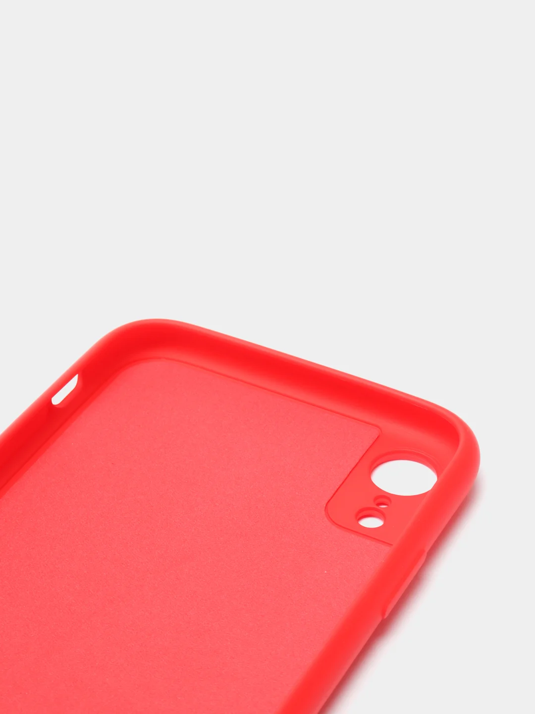 Красный чехол для iPhone 11 / XR / 7 / 8 / SE2 / X / XS / 12 Pro Max, силиконовый