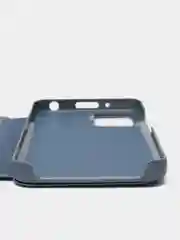 Синий зеркальный чехол-книжка с полупрозрачной панелью для Xiaomi Redmi 10